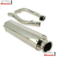 Marmitta cromato per Skyteam PBR 125cc Bilder 1 Marmitta cromato per Skyteam PBR 125cc Bilder 1