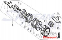 Separatore di olio per frizione completa per motori Skyteam 125cc Bilder 1