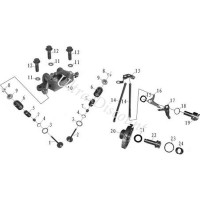 Sede valvola + semicono per motore Quad Shineray 250cc ST-9E