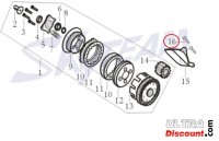 Vite per separatore di olio per frizione completa per motori Skyteam PBR 125cc Bilder 1