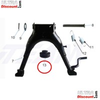 Cavalletto centrale in gomma per Dax Skymax Skyteam Bilder 1