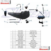 Serbatoio benzina per Skymax 50-125cc (5.5 l) Euro4 Bilder 1