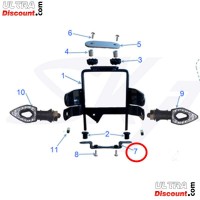 Staffa inferiore del faro per Skymax 50-125cc (Nero)