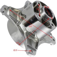 Mozzo Tuning Anteriore-posteriore 10mm per Dax 50cc-125cc (Nickel)