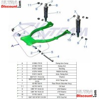 Perno braccio oscillante per Dax 50cc-125cc (135mm) Bilder 1