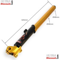 Steli forcella di Alta Qualità 600mm, asse di 12mm - Oro Bilder 1 Steli forcella di Alta Qualità 600mm, asse di 12mm - Oro Bilder 1