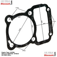 Guarnizione per motore Shineray 200cc