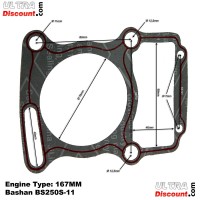Guarnizione per motore Quad Bashan 250cc (BS250S-11) Bilder 1