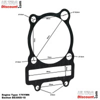 Guarnizione per motore Quad Bashan 300cc (BS300S-18) Bilder 1