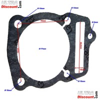 Junta de cilindro para quad Shineray 250ST-9C (Motori 172MM)