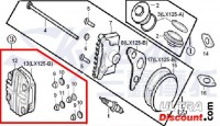 Coperchio della testata completa 125cc per Dax Skyteam