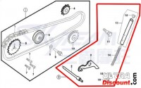 Kit tensioner de catena di distribuzione 125cc per Dax Skyteam Bilder 1