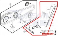 Kit tensioner de catena di distribuzione 125cc per Monkey Gorilla