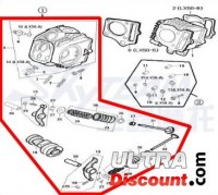 Testata completa 50cc per PBR Skyteam