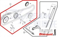 Kit catena di distribuzione 50cc per Dax Skyteam Bilder 1