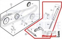Kit tensioner de catena di distribuzione 50cc per Dax Skyteam Bilder 1