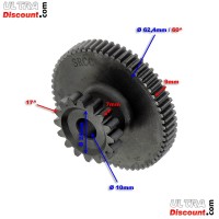 Doppio pignone per motorino di avviamento per Pit Bike 200cc - 250cc (16 denti) Bilder 1