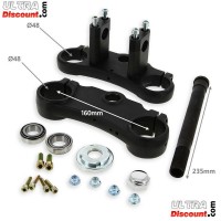 Testa forcella completa 48x48x160 per Pit Bike - NERO Bilder 1 Testa forcella completa 48x48x160 per Pit Bike - NERO Bilder 1