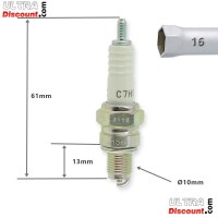 Candela NGK C7HSA per quad Shineray 200cc (XY200ST9)