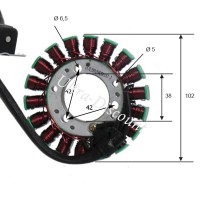 Statore magnetico di avviamento per Quad Shineray 300cc (XY300STE - XY300ST-5E) 