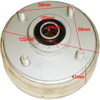 Mozzo ruota anteriore per Quad Bashan 200cc (BS200S-3A)