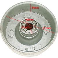 Mozzo ruota anteriore per Quad Bashan 200cc (BS200S-3A)