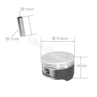 Kit pistone per Quad Bashan 300cc (BS300S-18) Bilder 1 Kit pistone per Quad Bashan 300cc (BS300S-18) Bilder 1