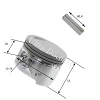 Kit pistone per Quad Shineray 300cc ST-5E (172FMN)