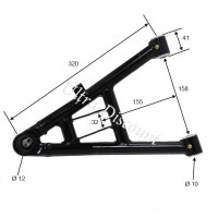 Triangolo sospensione inferiore sinistra per Quad Shineray 250cc STXE 320mm dopo 2008