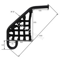 Poggiapiede sinistro per Quad Shineray 250cc ST-9E Bilder 1