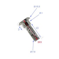 Vite di fissaggio del disco del freno per Quad Shineray 200cc (XY200ST-6A)