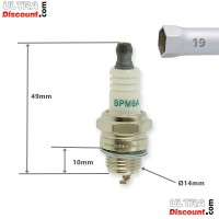 Candela di serie per Mini Moto a raffreddamento ad aria. Bilder 1