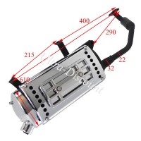 Marmitta per scooter cinese 125cc (tipo2) Bilder 1