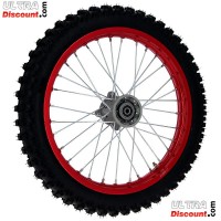 Ruota anteriore 17'' per Pit Bike AGB30 - Rossa Bilder 1