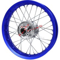 Cerchio posteriore per Pit Bike 14'' (tipo 1, blu) Bilder 2