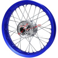 Cerchio posteriore per Pit Bike 12'' (tipo 1, blu)