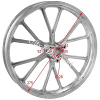 Cerchio anteriore 10'' per mini moto cross (tipo 2)