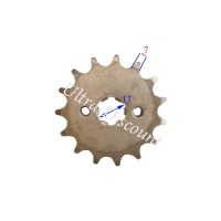 Pignone rinforzato a 12 denti Per Pit Bike (428 : Ø:17mm)