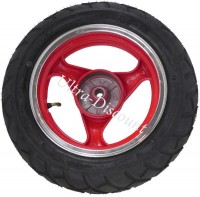 Ruota posteriore completa per Scooter cinese (rosso - tipo 1) Bilder 1