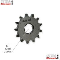 Pignone rinforzato a 13 denti per Pit Bike (428 : Ø:20mm)