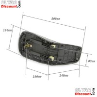Sella nera per quad big foot 110cc, 125cc, elettrico Bilder 1 Sella nera per quad big foot 110cc, 125cc, elettrico Bilder 1