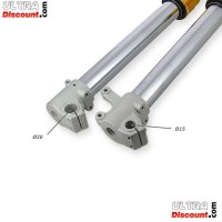 Steli forcella di Alte Qualità 735mm, regolazione unica, asse di 15mm - Oro Bilder 1
