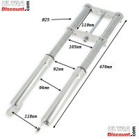 Forcella per mini moto Supermotard arancione