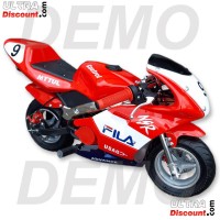 Carena per mini moto 47 49cc (Rosso-Blu-Bianco)