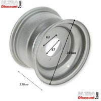 Cerchio anteriore per Quad Shineray 200cc STIIE-B 19-7.00-8 (136mm) Bilder 1