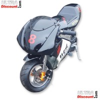 Minimoto 49cc Alta qualità Bianco e nero Bilder 2
