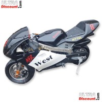 Minimoto 49cc Alta qualità Bianco e nero Bilder 3