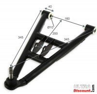 Triangolo sospensione inferiore destra per quad 200cc Shineray (345mm) Bilder 2 Triangolo sospensione inferiore destra per quad 200cc Shineray (345mm) Bilder 2