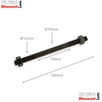 Asse ruota 12mm x 160mm per Pit Bike Bilder 1 Asse ruota 12mm x 160mm per Pit Bike Bilder 1