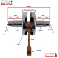 Albero motore Racing per mini moto (asse 12 mm)